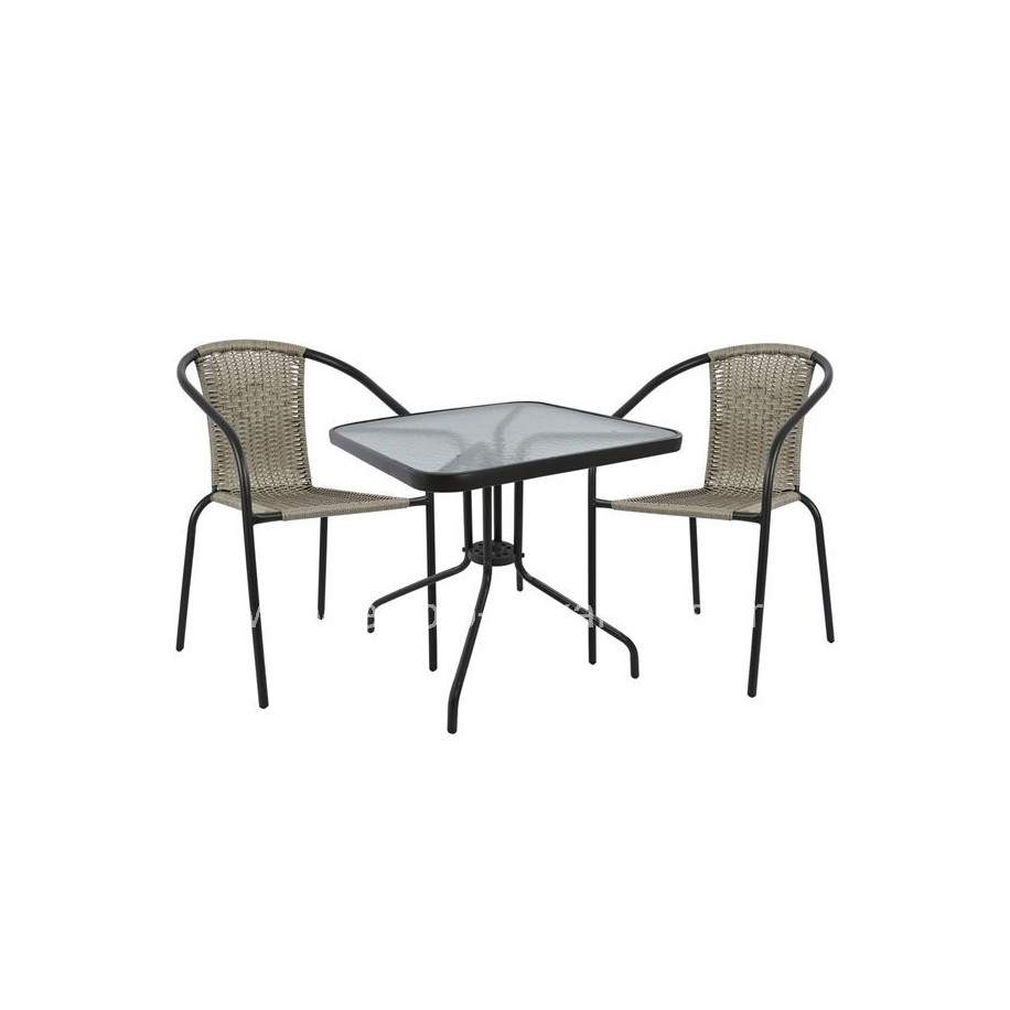 Set Dining Table 3 pieces with 2 chairs & table HM5182.01