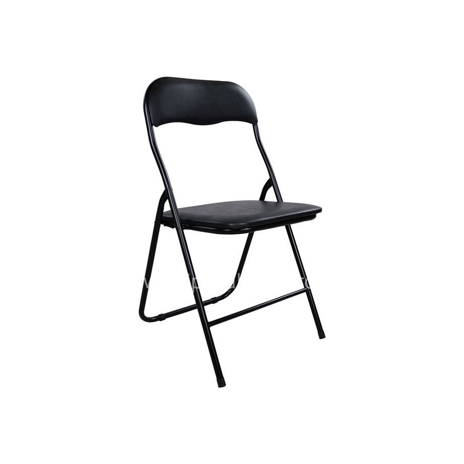 Chair Foldable PU Black HM0044 38x47x82H cm.