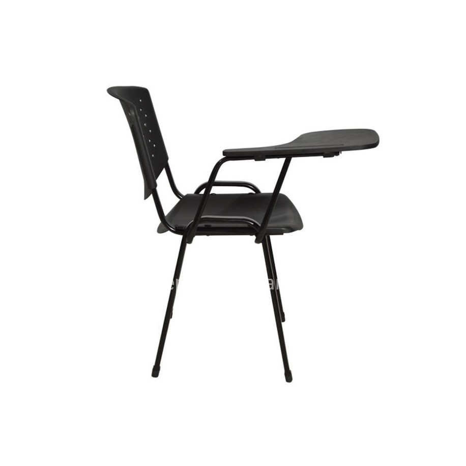 CONFERENCE CHAIR WITH DESK HOMEMARKT PLASTIC ΗΜ1037 POLYCARBONATE AND METAL IN BLACK 52x55x77Hcm