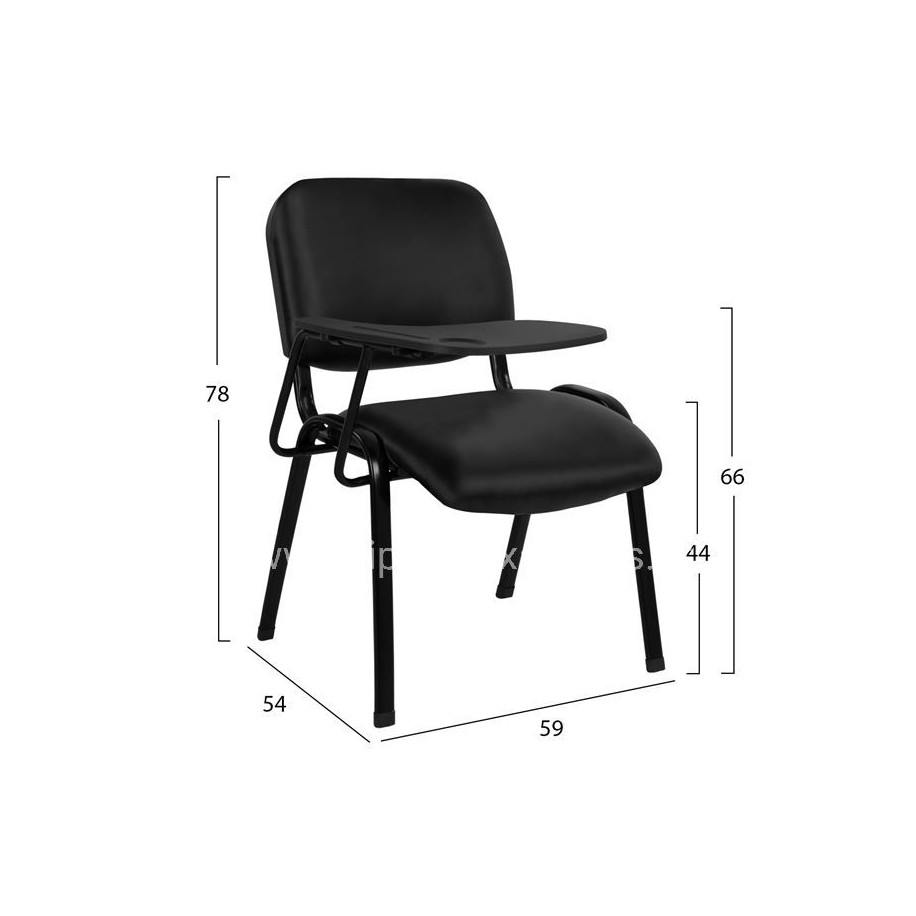 ΚΑΡΕΚΛΑ ΣΥΝΕΔΡΙΟΥ ΜΕ ΘΡΑΝΙΟ ΑΝΑΛΟΓΙΟ ΜΕ ΔΕΡΜΑΤΙΝΗ HM10158 54x59x78