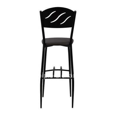 ΣΚΑΜΠΩ ΜΠΑΡ  ΜΑΥΡΟ ΜΕΤΑΛΛΙΚΟ ΚΥΜΑ ΜΕ PU ΚΑΦΕ 40x44x114 εκ