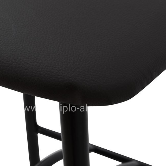 ΣΚΑΜΠΩ ΜΠΑΡ  ΜΑΥΡΟ ΜΕΤΑΛΛΙΚΟ ΚΥΜΑ ΜΕ PU ΚΑΦΕ 40x44x114 εκ