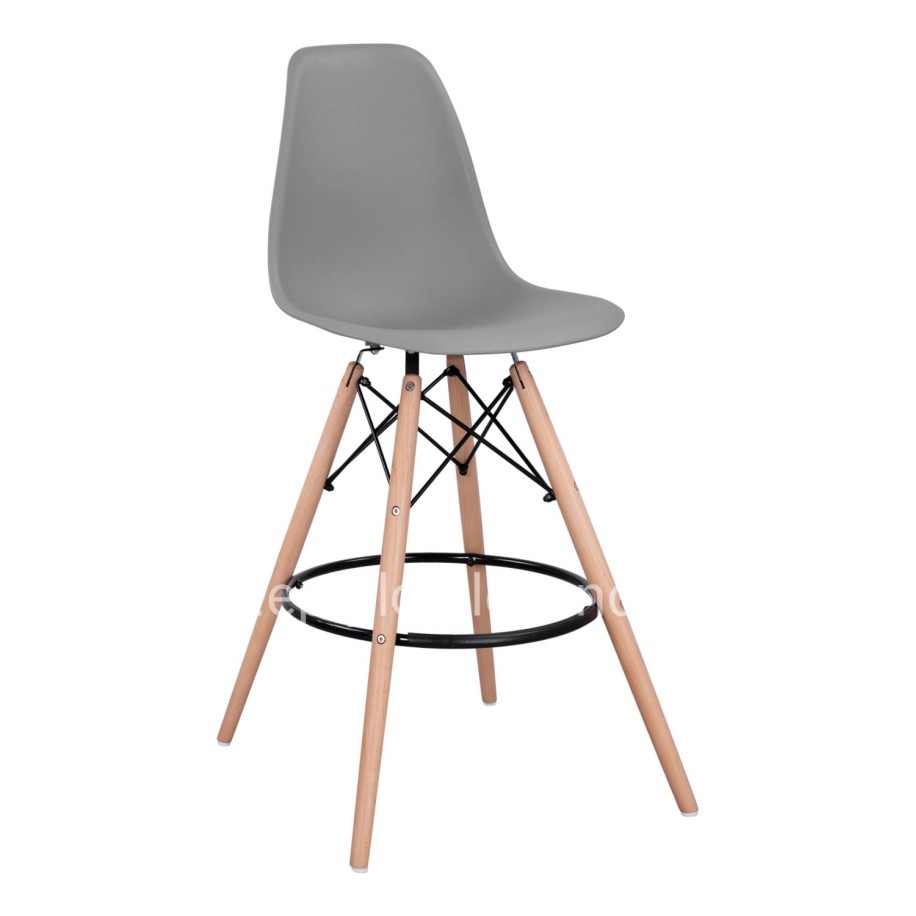 Bar Stool Renata HM0173.10 Grey 58x56x107cm