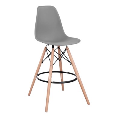 Bar Stool Renata HM0173.10 Grey 58x56x107cm