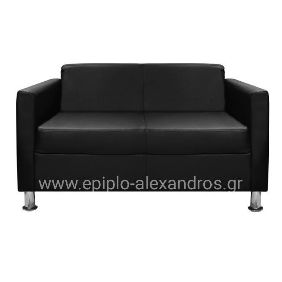 ΚΑΝΑΠΕΣ 2 ΘΕΣΙΟΣ CUBO PU ΜΑΥΡΟ HM3033.02 120χ71χ73Υεκ.