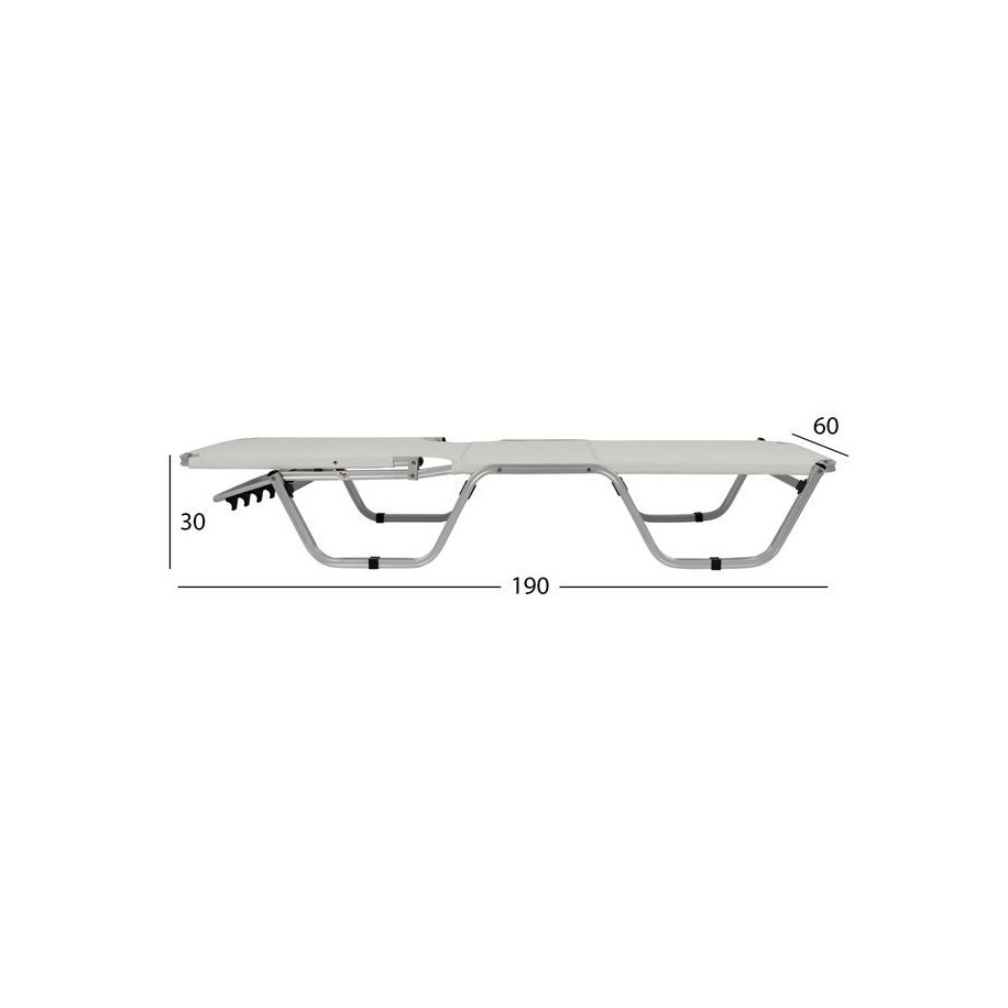 ΞΑΠΛΩΣΤΡΑ ΕΠΑΓΓΕΛΜΑΤΙΚΗ WALDO ΑΛΟΥΜΙΝΙΟΥ HM5071.03 ΛΕΥΚΗ 195x53-60x30 cm