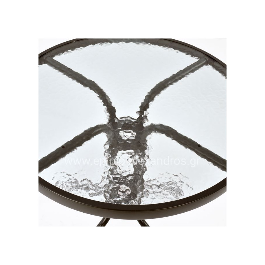 Table Metallic Lima Brown '60x70cm HM5079.02