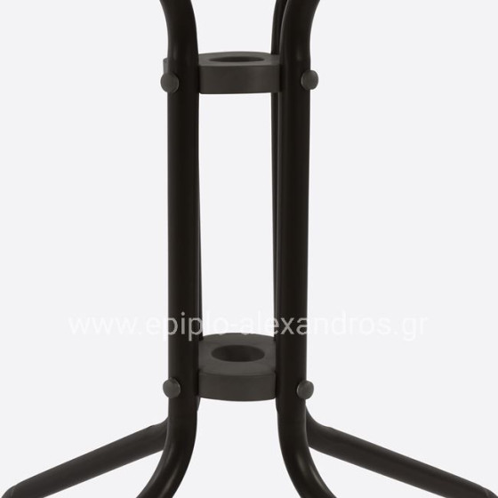 ΤΡΑΠΕΖΙ FIGO 60Χ60Χ72Υεκ. ΜΕΤΑΛΛΙΚΟ ΚΑΦΕ ΜΕ ΓΥΑΛΙΝΗ ΕΠΙΦΑΝΕΙΑ HM5035.02