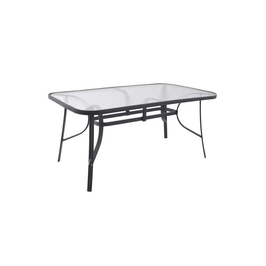 Table Bruno Metallic Grey 160Χ90Χ72 HM5074.01