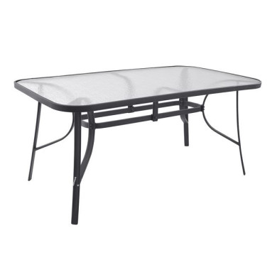 Table Bruno Metallic Grey 160Χ90Χ72 HM5074.01
