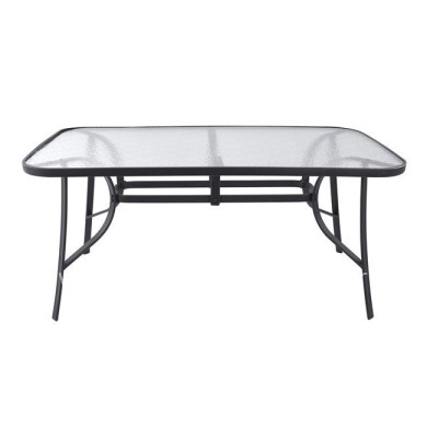 Table Bruno Metallic Grey 160Χ90Χ72 HM5074.01