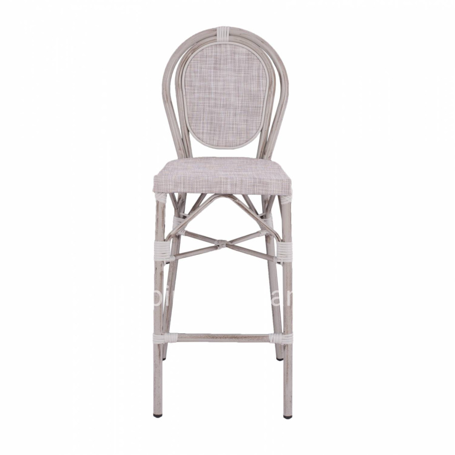 ΣΚΑΜΠΩ ΑΛΟΥΜΙΝΙΟΥ BAMBOO LOOK ΠΑΤΙΝΑ ΛΕΥΚΟ ΜΕ TEXTLINE HM5110 41x52x116 εκ.