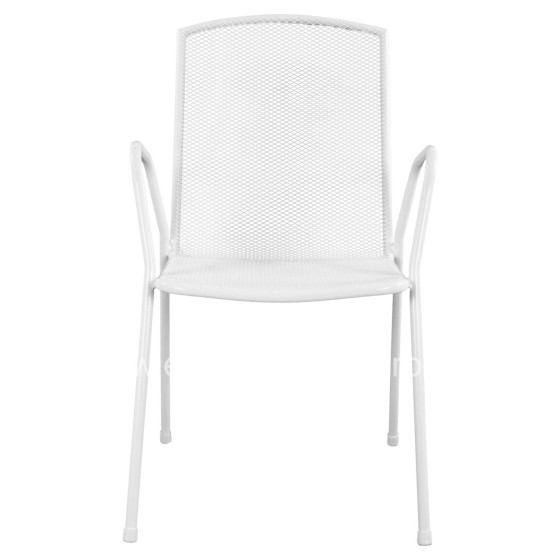 ΚΑΡΕΚΛΑ ΠΟΛΥΘΡΟΝΑ ΜΕΤΑΛΛΙΚΗ ΛΕΥΚΗ ELIJAH HM5005.02 54x62x89Υ ΕΚ.