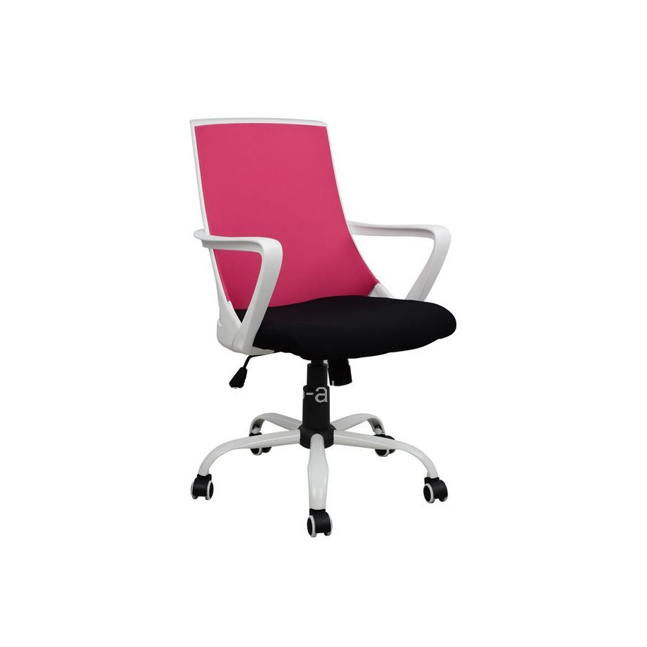 Office chair HM1053.05 Pink with mesh and metal base 58x59x103 cm