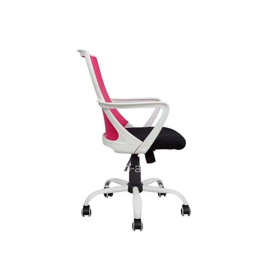 Office chair HM1053.05 Pink with mesh and metal base 58x59x103 cm