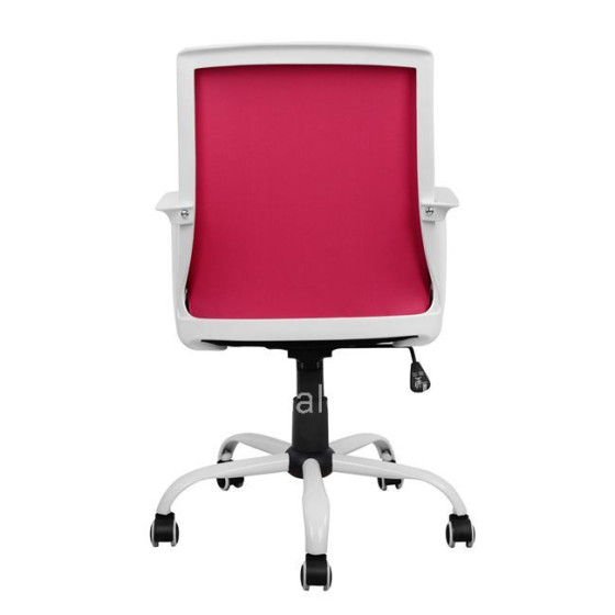 Office chair HM1053.05 Pink with mesh and metal base 58x59x103 cm