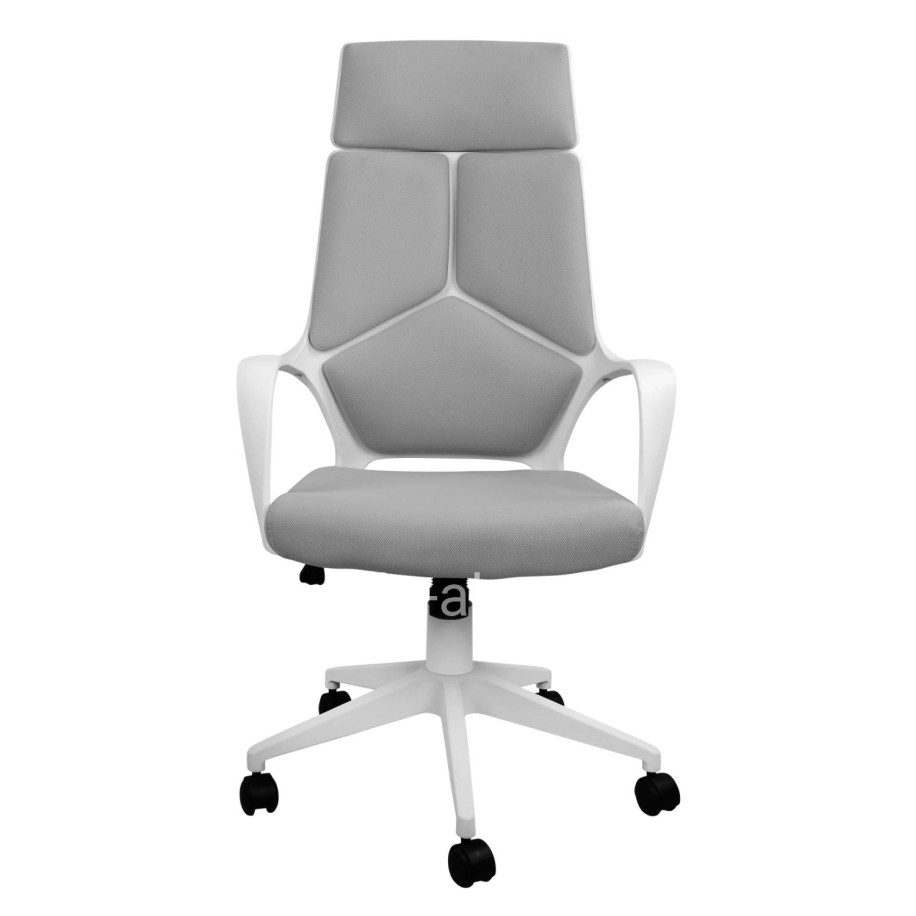 Office chair HM1054.21 Grey and White frame 64x61x126 cm