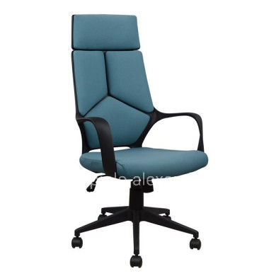 Office chair HM1054.06 Grey-Light blue and Black base 64x61x126 cm