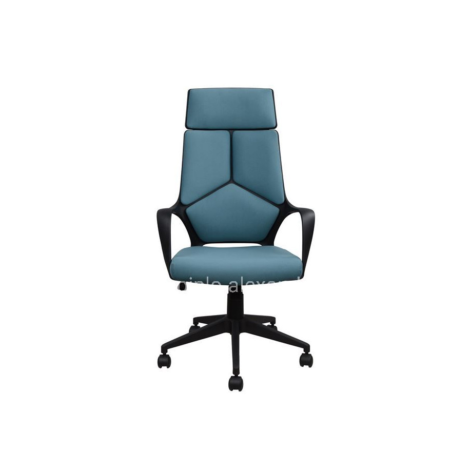 Office chair HM1054.06 Grey-Light blue and Black base 64x61x126 cm