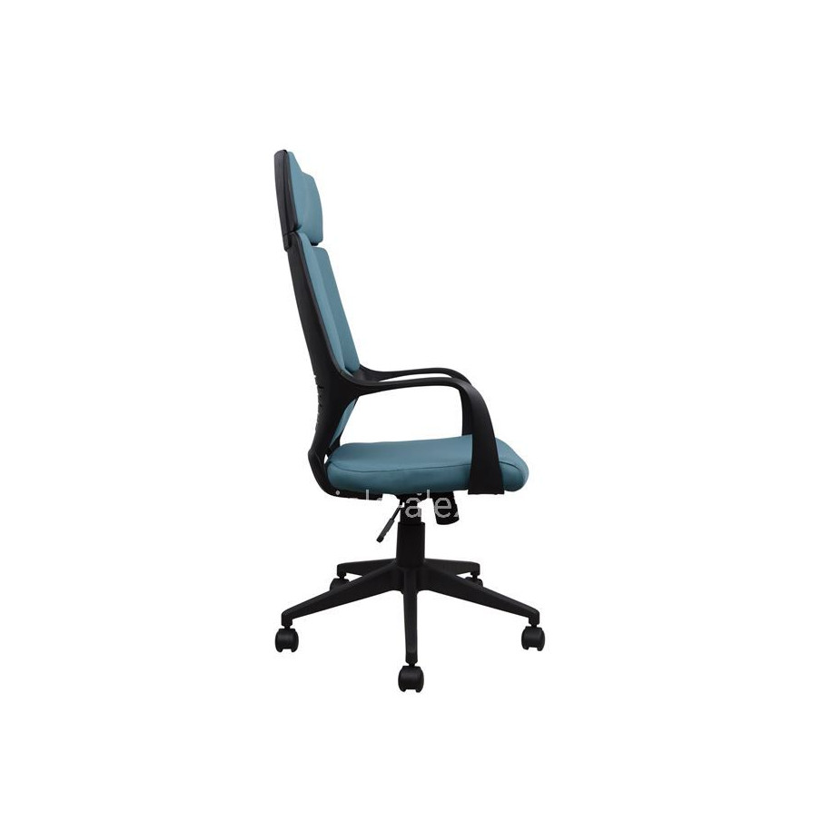 Office chair HM1054.06 Grey-Light blue and Black base 64x61x126 cm