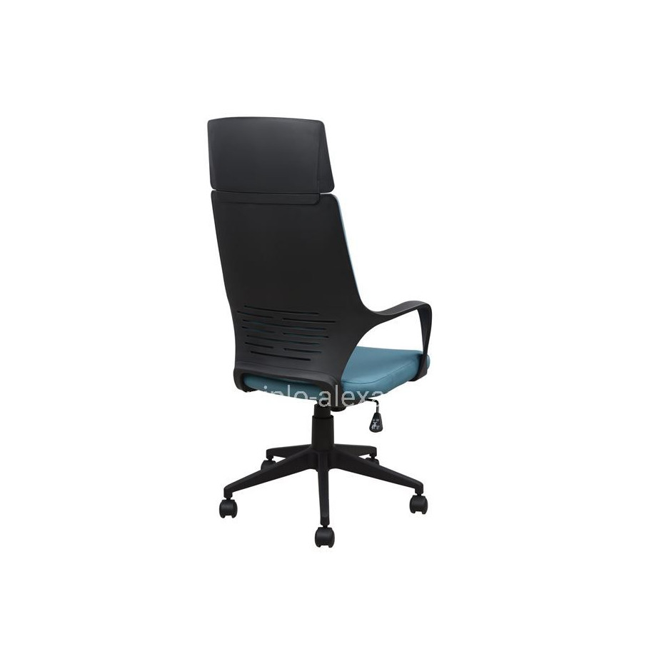 Office chair HM1054.06 Grey-Light blue and Black base 64x61x126 cm