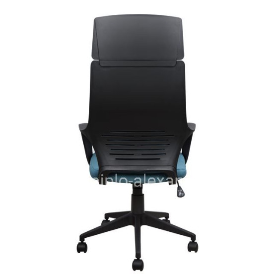 Office chair HM1054.06 Grey-Light blue and Black base 64x61x126 cm