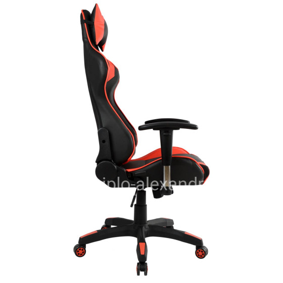 Office Gaming chair HM1056.01 Racing Black and Red PU 67x70x134 cm