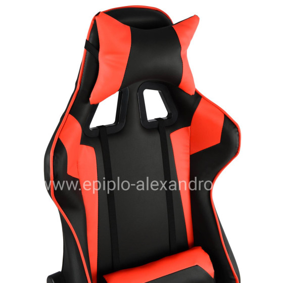 Office Gaming chair HM1056.01 Racing Black and Red PU 67x70x134 cm