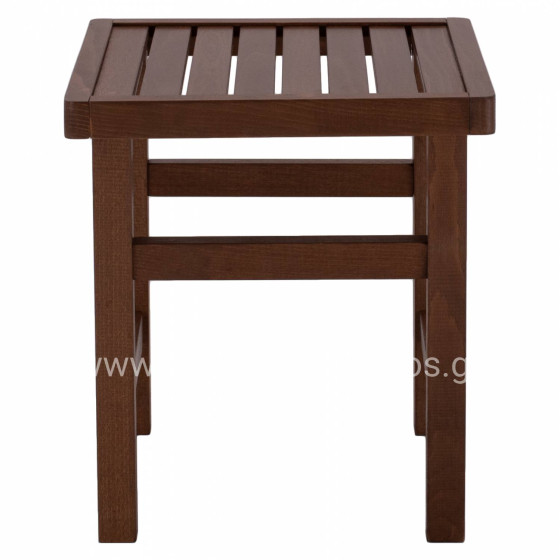 Stool-Table  Walnut Soaking  Koli 40x40 40Χ40X45cm HM289.02