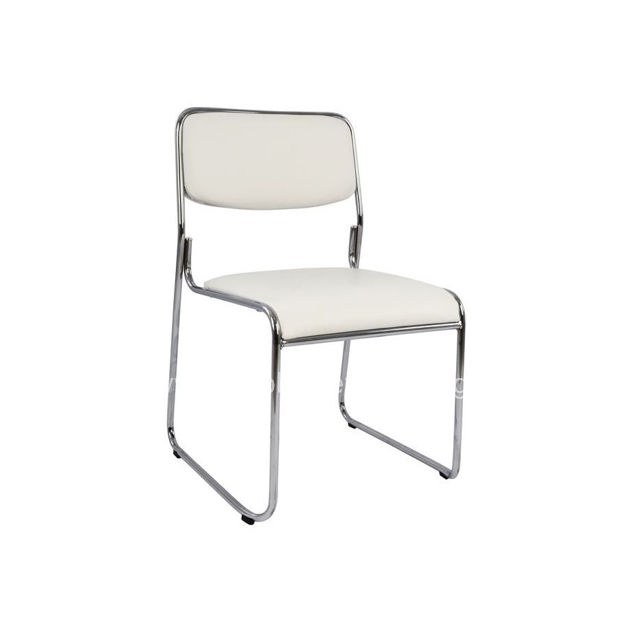 ΚΑΡΕΚΛΑ ΓΡΑΦΕΙΟΥ ΣΥΝΕΡΓΑΣΙΑΣ MABEL HM1019.02 ΣΕ ΧΡΩΜΑ ΛΕΥΚΟ 48,5x51,5x77Yεκ.