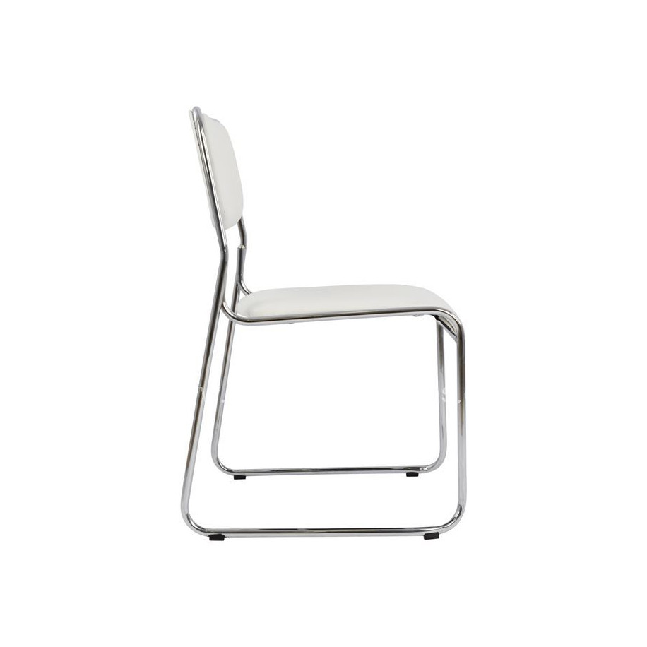 Conference office chair HM1019.02 White color 48,5x51,5x77 cm