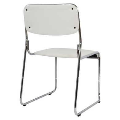 Conference office chair HM1019.02 White color 48,5x51,5x77 cm