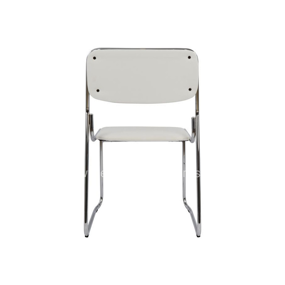 Conference office chair HM1019.02 White color 48,5x51,5x77 cm