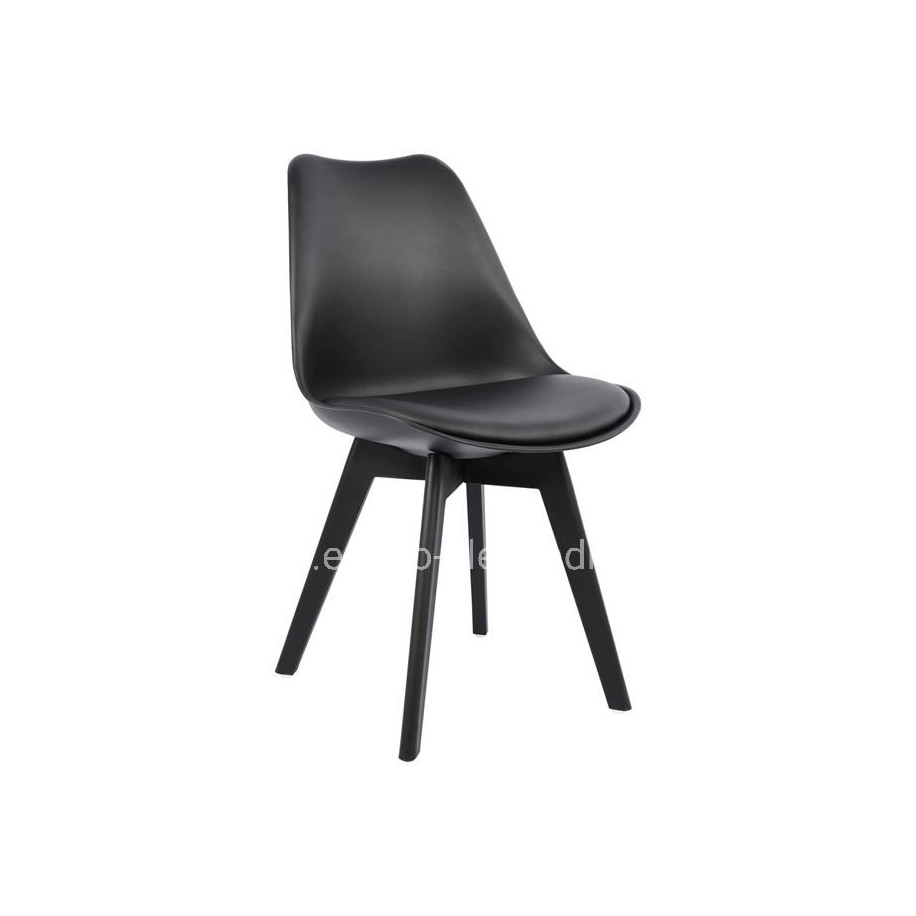 Chair Vegas HM0033.32 POLYPROPYLENE-PU-BLACK 47,5x55x82 cm