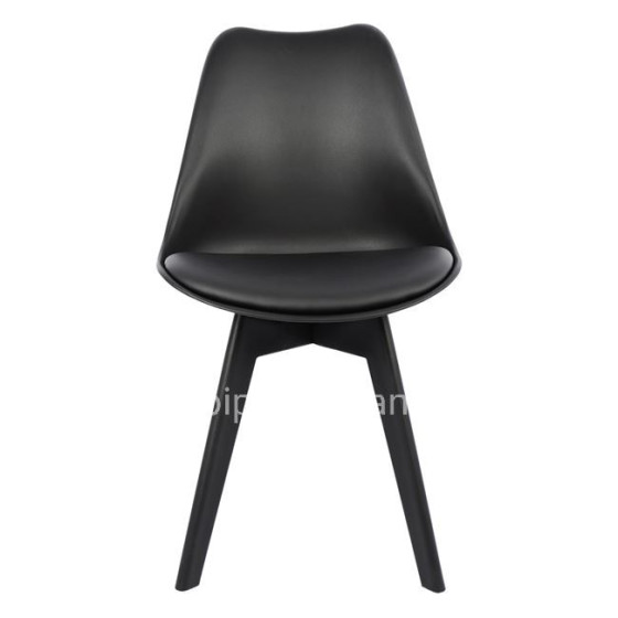 Chair Vegas HM0033.32 POLYPROPYLENE-PU-BLACK 47,5x55x82 cm