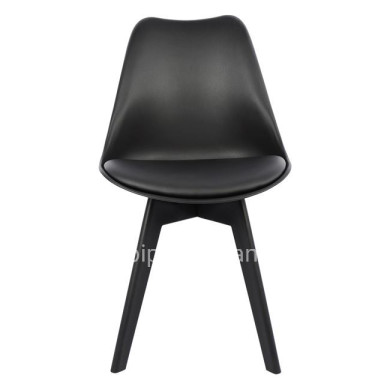Chair Vegas HM0033.32 POLYPROPYLENE-PU-BLACK 47,5x55x82 cm
