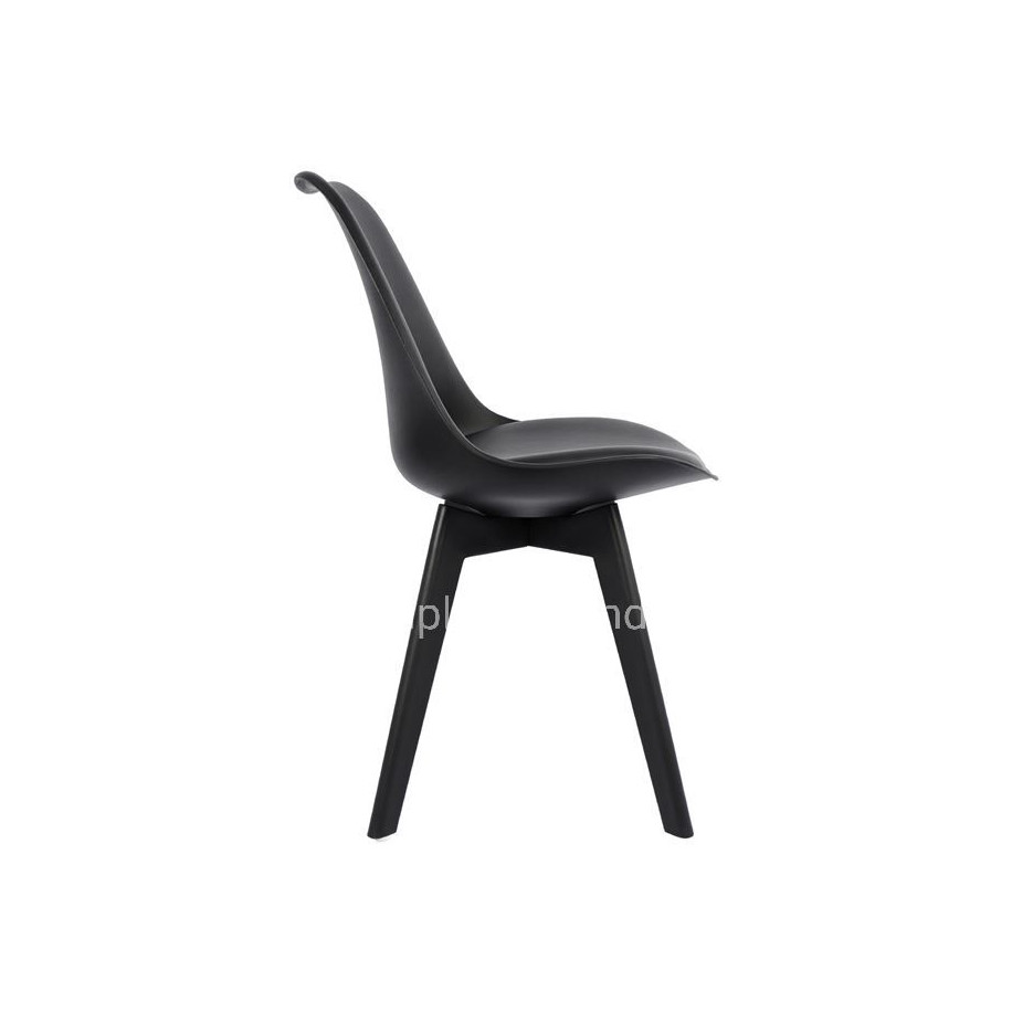 Chair Vegas HM0033.32 POLYPROPYLENE-PU-BLACK 47,5x55x82 cm