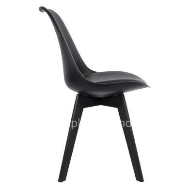 Chair Vegas HM0033.32 POLYPROPYLENE-PU-BLACK 47,5x55x82 cm
