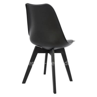 Chair Vegas HM0033.32 POLYPROPYLENE-PU-BLACK 47,5x55x82 cm