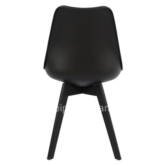 Chair Vegas HM0033.32 POLYPROPYLENE-PU-BLACK 47,5x55x82 cm