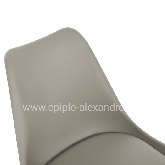 Chair Vegas HM0033.40 POLYPROPYLENE-PU-GREY 48x56x82