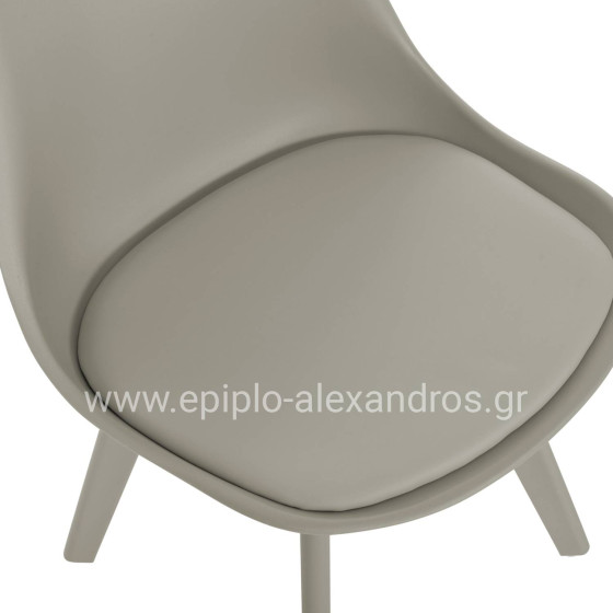 Chair Vegas HM0033.40 POLYPROPYLENE-PU-GREY 48x56x82