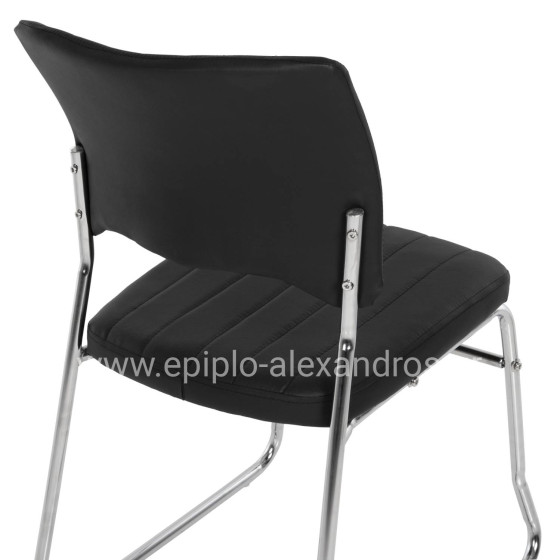 ΚΑΡΕΚΛΑ QUENTI HM1071.01 ΜΑΥΡΗ 47x54x84 εκ.