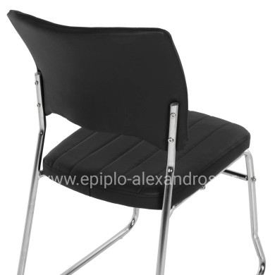 ΚΑΡΕΚΛΑ QUENTI HM1071.01 ΜΑΥΡΗ 47x54x84 εκ.