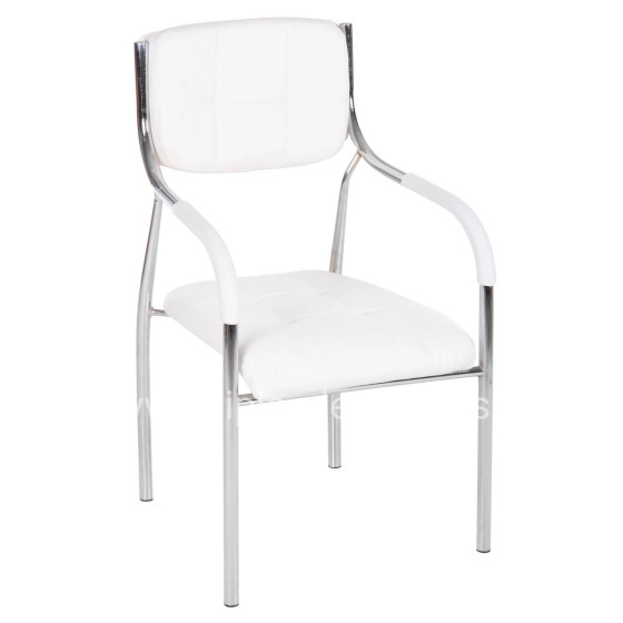 ΚΑΡΕΚΛΑ ΓΡΑΦΕΙΟΥ ΕΠΙΣΚΕΠΤΟΥ OBERON HM1018.02 ΑΣΠΡΟ PU 51x52x88Yεκ.