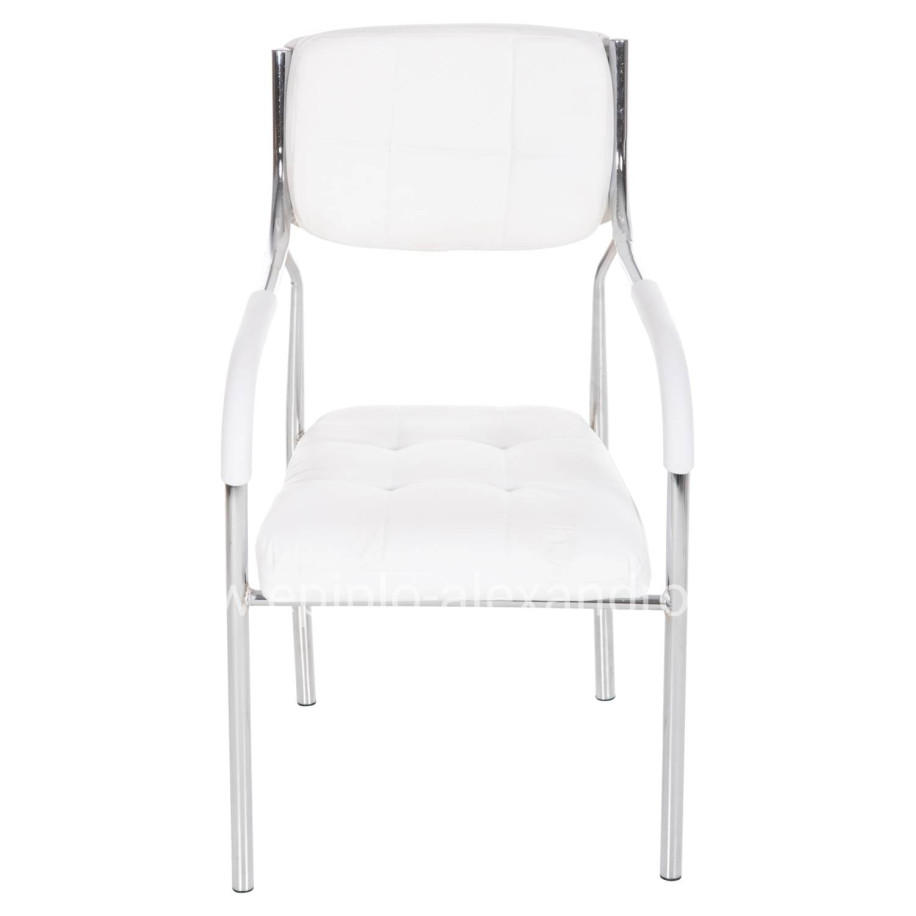 ΚΑΡΕΚΛΑ ΓΡΑΦΕΙΟΥ ΕΠΙΣΚΕΠΤΟΥ OBERON HM1018.02 ΑΣΠΡΟ PU 51x52x88Yεκ.