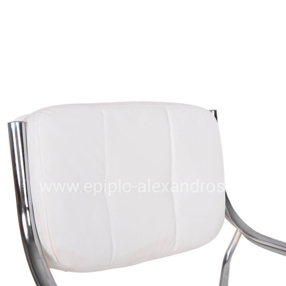 ΚΑΡΕΚΛΑ ΓΡΑΦΕΙΟΥ ΕΠΙΣΚΕΠΤΟΥ OBERON HM1018.02 ΑΣΠΡΟ PU 51x52x88Yεκ.