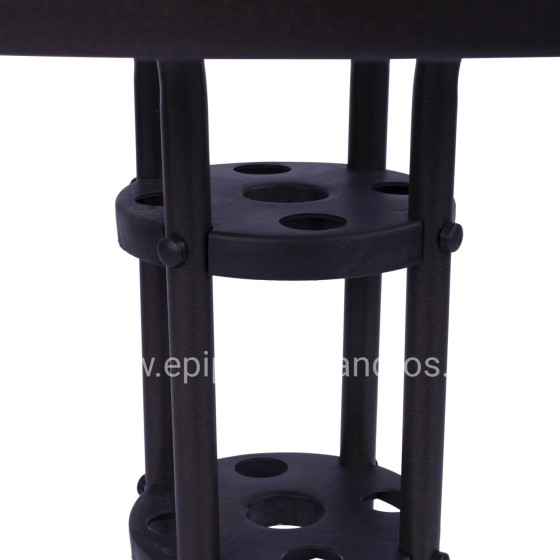 ΤΡΑΠΕΖΙ LIMA Φ70Χ70Υεκ. ΜΕΤΑΛΛΙΚΟ ΚΑΦΕ ΜΕ ΓΥΑΛΙΝΗ ΕΠΙΦΑΝΕΙΑ HM5146.02