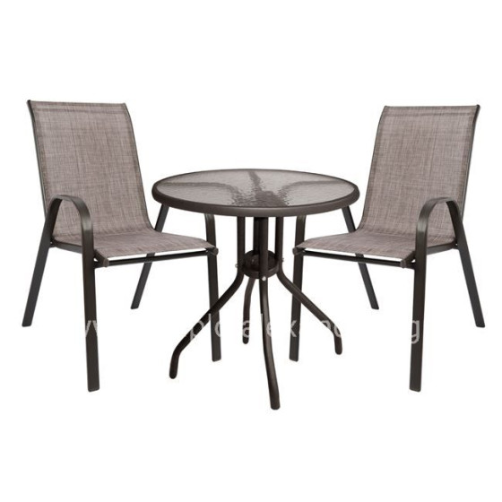 Set dining table 3 pieces with table & chairs Leon Brown HM5184.02