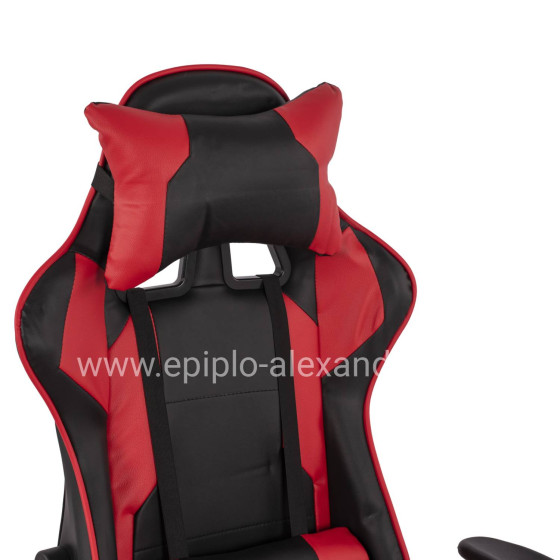 Office Gaming chair HM1072.01 Black-Red color 64,5x70x(123-130) cm